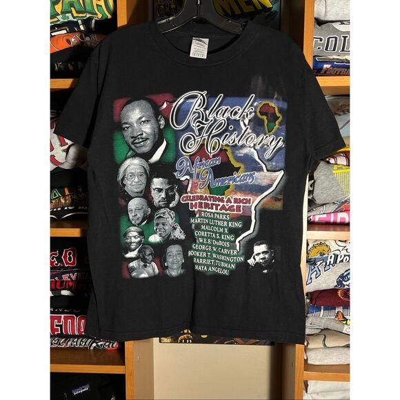 Vintage Y2K African American Black History 365 Celebration Tee - Picture 1 of 3